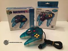 Nintendo 64 Clear White & Blue Controller - JP Nintendo 64