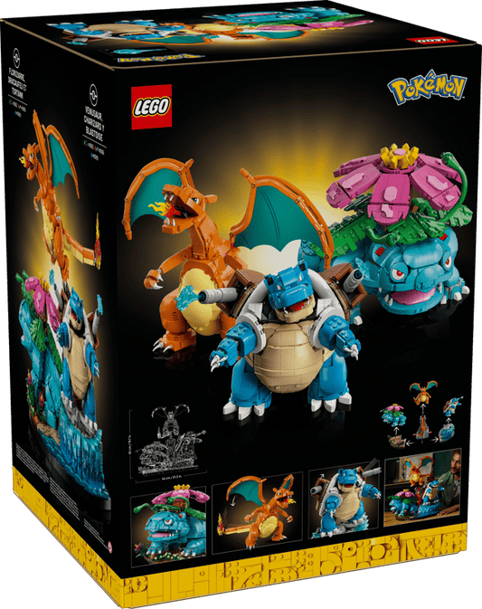 1-Up Retro Video Games - Lego Venusaur, Charizard and Blastoise #72153 - Collectible - Model Kit